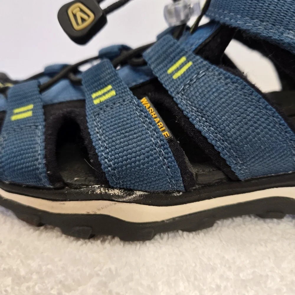Keen Newport Neo H2 Waterproof Youth Size 2 Navy/Green Black Hiking Outdoor Shoe
